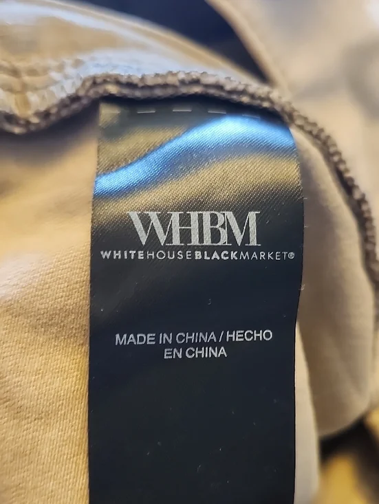 White House Black Market NWT High Rise Curvy Wide Leg Khaki Tan Pants. 12 CR - Picture 9 of 11